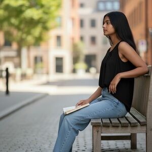 Black Sleeveless Blouse - Classic Casual Top